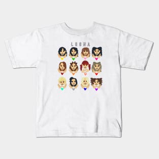 Oowa with hearts. Kids T-Shirt